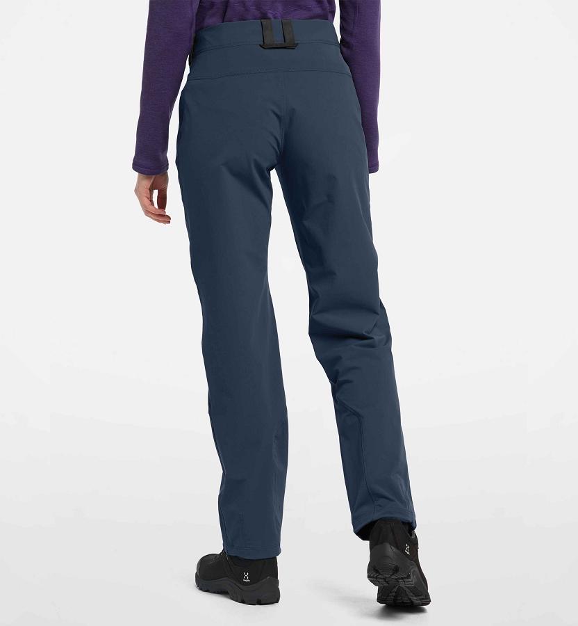 Haglöfs Womens Morän Softshell Pants Dark Blue/Black New Zealand 58439CSJD